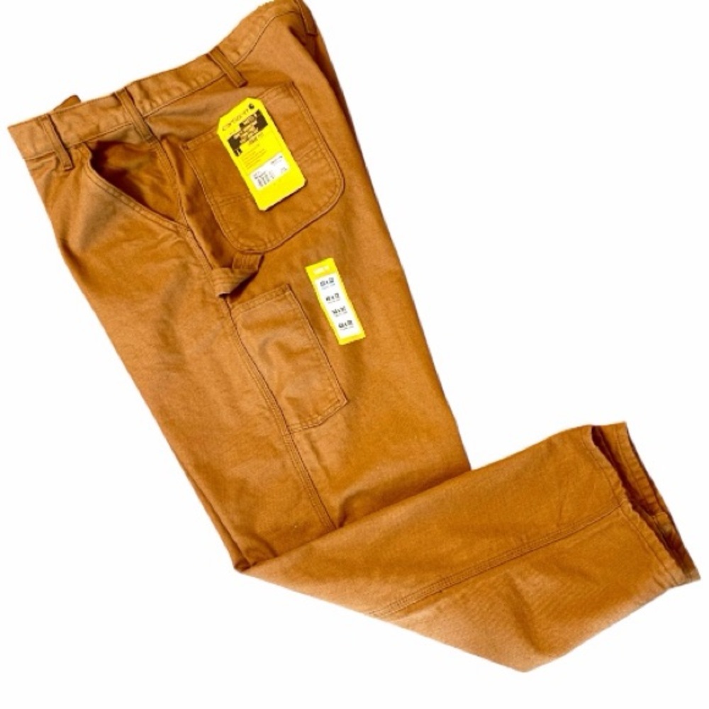 Carhartt Men's Duck Utility Cargo Pants with Plaid Lining Size 40 x 32 NWT